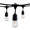Outdoor/Indoor 48 ft. Plug-In S14 Bulb String Light with 15 Sockets-Bulbs included by Bulbrite -Deals Bulbrite Store black bulbrite string lights 810002 64 1000