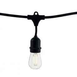 Outdoor/Indoor 14 ft. Plug-In S14 Bulb String Light with 10 Sockets-Bulbs included by Bulbrite