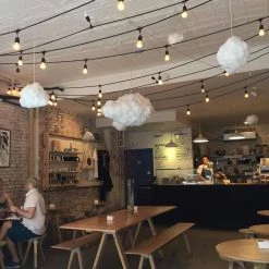 Outdoor/Indoor 48 ft. Plug-in Edison Bulb S14 Vintage Style LED Black String Light with 15 sockets-Bulbs included by Bulbrite 13 Outdoor/Indoor 48 ft. Plug-in Edison Bulb S14 Vintage Style LED Black String Light with 15 sockets-Bulbs included by Bulbrite -Deals Bulbrite Store black bulbrite string lights 812482 66 1000