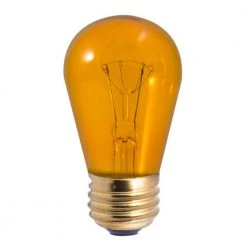 11-Watt Equivalent BT56 with Medium Screw Base E26 in Warm Gold Dimmable 2200K Incandescent Light Bulb 25-Pack by Bulbrite