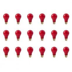 40-Watt A19 Ceramic Red Dimmable Incandescent Light Bulb (18-Pack) by Bulbrite