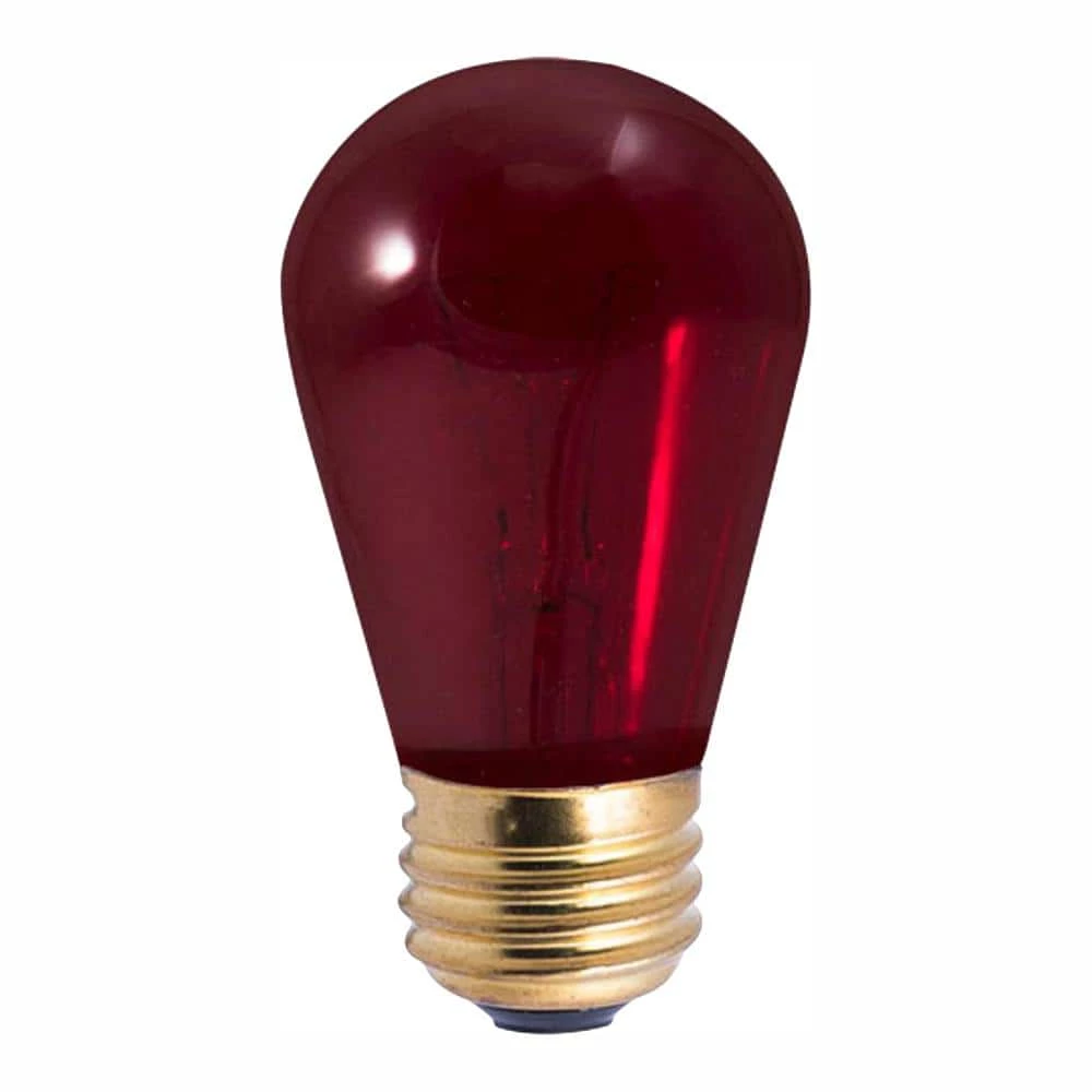 11-Watt Equivalent BT27 with Medium Screw Base E26 in Warm Gold Finish Dimmable 2200K Incandescent Light Bulb 25-Pack by Bulbrite 3 11-Watt Equivalent BT27 with Medium Screw Base E26 in Warm Gold Finish Dimmable 2200K Incandescent Light Bulb 25-Pack by Bulbrite