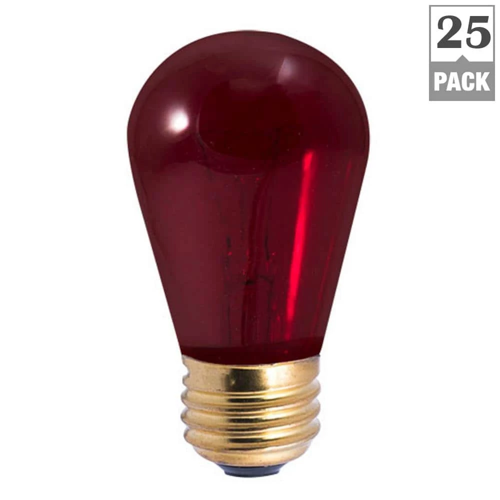 11-Watt Equivalent BT27 with Medium Screw Base E26 in Warm Gold Finish Dimmable 2200K Incandescent Light Bulb 25-Pack by Bulbrite 4 11-Watt Equivalent BT27 with Medium Screw Base E26 in Warm Gold Finish Dimmable 2200K Incandescent Light Bulb 25-Pack by Bulbrite - Image 2