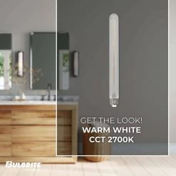 40-Watt Equivalent T9 Clear Dimmable Edison LED Light Bulb Warm White (2-Pack) by Bulbrite -Deals Bulbrite Store bulbrite edison bulbs 861365 4f 1000