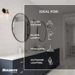 40W Equivalent Amber Light G25 Dimmable LED Curved Filament Nostalgic Light Bulb (2-Pack) by Bulbrite -Deals Bulbrite Store bulbrite edison bulbs 861403 44 1000