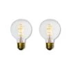 40W Equivalent Amber Light G25 Dimmable LED Curved Filament Nostalgic Light Bulb (2-Pack) by Bulbrite -Deals Bulbrite Store bulbrite edison bulbs 861403 64 1000