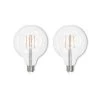 60-Watt Equivalent G40 Clear Dimmable Edison LED Light Bulb Warm White (2-Pack) by Bulbrite -Deals Bulbrite Store bulbrite edison bulbs 861573 64 1000