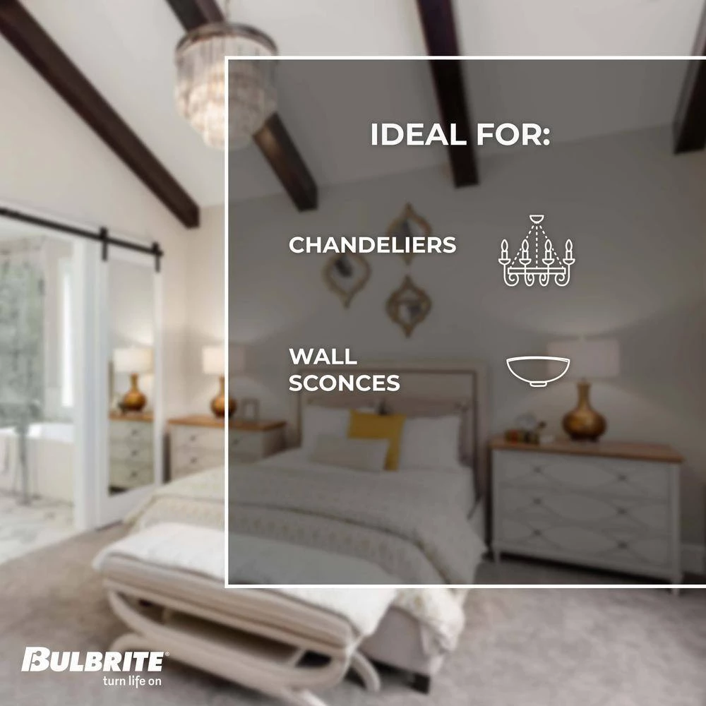 40-Watt Equivalent T9 Clear Dimmable Edison LED Light Bulb Warm White (2-Pack) by Bulbrite 7 40-Watt Equivalent T9 Clear Dimmable Edison LED Light Bulb Warm White (2-Pack) by Bulbrite - Image 5