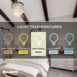 60-Watt B11 Clear Dimmable with (E12) Candelabra Screw Base Edison Style Filament LED Light Bulb, 3000K (4-Pack) by Bulbrite 12 60-Watt B11 Clear Dimmable with (E12) Candelabra Screw Base Edison Style Filament LED Light Bulb, 3000K (4-Pack) by Bulbrite -Deals Bulbrite Store bulbrite edison bulbs 861585 1f 1000