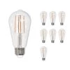 60-Watt Equivalent Dimmable ST18 Vintage Edison LED Light Bulb with Medium (E26) Base, 2700K, (8-Pack) by Bulbrite