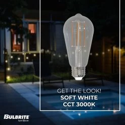 60-Watt Equivalent Dimmable ST18 Vintage Edison LED Light Bulb with Medium (E26) Base, 3000K, (8-Pack) by Bulbrite -Deals Bulbrite Store bulbrite edison bulbs 861619 4f 1000