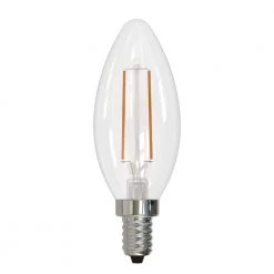 40-Watt Equivalent Dimmable B11 Vintage Edison Clear LED Light Bulb with Candelabra (E12) Base, 4000K, (8-Pack) by Bulbrite