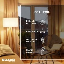 60-Watt Equivalent G25 Clear Dimmable Edison LED Light Bulb Soft White (2-Pack) by Bulbrite -Deals Bulbrite Store bulbrite edison bulbs 861928 44 1000