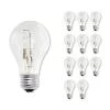 60-Watt Equivalent A19 with Medium Screw Base E26 in Clear Finish Dimmable Soft White 2700K Halogen Light Bulb (12-Pack) by Bulbrite -Deals Bulbrite Store bulbrite halogen bulbs 860620 64 1000