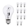 100-Watt Equivalent A19 w/ Medium Screw Base E26 in Clear Finish Dimmable Soft White 2700K Halogen Light Bulb (12-Pack) by Bulbrite -Deals Bulbrite Store bulbrite halogen bulbs 860622 64 1000