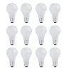 40-Watt Equivalent A19 with Medium Screw Base E26 in Soft White Finish Dimmable 3000K Halogen Light Bulb (12-Pack) by Bulbrite -Deals Bulbrite Store bulbrite halogen bulbs 860624 64 1000