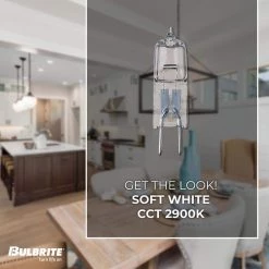 Mini 20-Watt Equivalent T3 with Bi-Pin Base G4 in Clear Finish Dimmable Soft White 2900K Halogen Light Bulb (10-Pack) by Bulbrite -Deals Bulbrite Store bulbrite halogen bulbs 860781 4f 1000