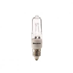 Mini 50-Wat Equivalent T4 with Mini-Candelabra Screw E11 Base in Clear Finish Dimmable 2900K Halogen Light Bulb (5-Pack) by Bulbrite
