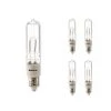 Mini 250-Watt Equivalent T4 with Mini-Candelabra Screw Base E11 Clear Finish Dimmable 2900K Halogen Light Bulb (5-Pack) by Bulbrite 2 Mini 250-Watt Equivalent T4 with Mini-Candelabra Screw Base E11 Clear Finish Dimmable 2900K Halogen Light Bulb (5-Pack) by Bulbrite -Deals Bulbrite Store bulbrite halogen bulbs 860804 64 1000