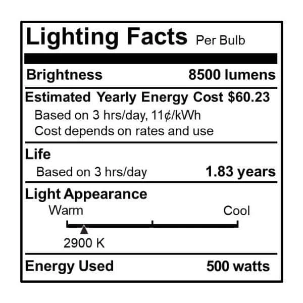 Mini 500-Watt Equivalent T4 with Mini-Candelabra Base E11 in Clear Finish Dimmable 2900K Halogen Light Bulb(5-Pack) by Bulbrite 8 Mini 500-Watt Equivalent T4 with Mini-Candelabra Base E11 in Clear Finish Dimmable 2900K Halogen Light Bulb(5-Pack) by Bulbrite - Image 6