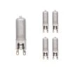 Mini 40-Watt Equivalent T4 with Bi-Pin Base G9 in Frost Finish Dimmable 2900K Halogen Light Bulb (5-Pack) by Bulbrite -Deals Bulbrite Store bulbrite halogen bulbs 860835 64 1000