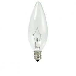 Krystal Touch 60-Watt B10 Krypton Light Bulb with Candelabra Screw (E12) Base, Clear, 2700K, (20-Pack) by Bulbrite