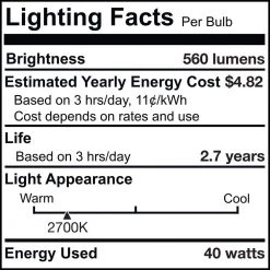 KX-2000 40-Watt T3 Krypton/Xenon Light Bulb with Mini-Candelabra Screw (E11) Base, Clear, 2700K (2-Pack) by Bulbrite -Deals Bulbrite Store bulbrite halogen bulbs 861114 44 1000