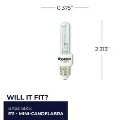 KX-2000 40-Watt T3 Krypton/Xenon Light Bulb with Mini-Candelabra Screw (E11) Base, Clear, 2700K (2-Pack) by Bulbrite -Deals Bulbrite Store bulbrite halogen bulbs 861114 fa 1000