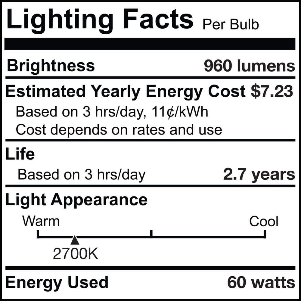 KX-2000 60-Watt T3 Krypton/Xenon Light Bulb with Candelabra Screw (E12) Base, Frost, 2700K (2-Pack) by Bulbrite 7 KX-2000 60-Watt T3 Krypton/Xenon Light Bulb with Candelabra Screw (E12) Base, Frost, 2700K (2-Pack) by Bulbrite - Image 5