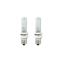 KX-2000 60-Watt T3 Krypton/Xenon Light Bulb with Candelabra Screw (E12) Base, Frost, 2700K (2-Pack) by Bulbrite