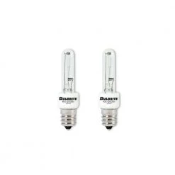 KX-2000 40-Watt T3 Krypton/Xenon Light Bulb with Candelabra Screw (E12) Base, Clear, 2700K (2-Pack) by Bulbrite