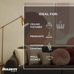 KX-2000 20-Watt T3 Krypton/Xenon Light Bulb with Candelabra Screw (E12) Base, Frost, 2700K (2-Pack) by Bulbrite -Deals Bulbrite Store bulbrite halogen bulbs 861345 1f 1000