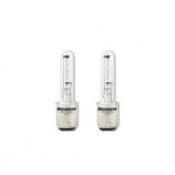 KX-2000 40-Watt T3 Krypton/Xenon Light Bulb with Double-Contact Bayonet (BA15D) Base, Clear, 2700K (2-Pack) by Bulbrite