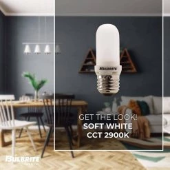 Mini 150-Watt Equivalent T8 with Medium Screw Base E26 in Frost Finish Dimmable 2900K Halogen Light Bulb (5-Pack) by Bulbrite -Deals Bulbrite Store bulbrite halogen bulbs 861996 4f 1000