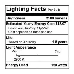 Mini 150-Watt Equivalent T8 with Medium Screw Base E26 in Frost Finish Dimmable 2900K Halogen Light Bulb (5-Pack) by Bulbrite -Deals Bulbrite Store bulbrite halogen bulbs 861996 fa 1000