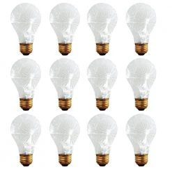 65-Watt Equivalent 4in. DWNLGT with Medium Screw Base E26 in White Finish Dimmable 3000K Incandescent Light Bulb 12-Pack by Bulbrite