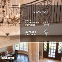 40-Watt C11 Dimmable (E12) Candelabra Screw Base Incandescent Light Bulb Spunlight Satin Amber 2200k (10-Pack) by Bulbrite -Deals Bulbrite Store bulbrite incandescent light bulbs 861020 1f 1000