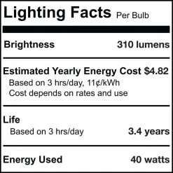 40-Watt C11 Dimmable (E12) Candelabra Screw Base Incandescent Light Bulb Spunlight Satin Amber 2200k (10-Pack) by Bulbrite -Deals Bulbrite Store bulbrite incandescent light bulbs 861020 44 1000