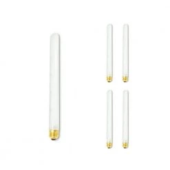 75-Watt T8 E26 Incandescent Light Bulb Medium Base Clear 3000K (5-Pack) by Bulbrite