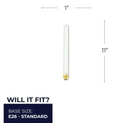 75-Watt T8 E26 Incandescent Light Bulb Medium Base Clear 3000K (5-Pack) by Bulbrite -Deals Bulbrite Store bulbrite incandescent light bulbs 861033 76 1000