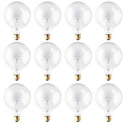 100-Watt G40 Clear Dimmable Warm White Light Incandescent Light Bulb (12-Pack) by Bulbrite