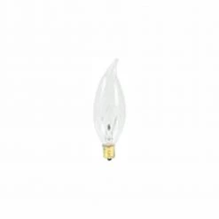 40-Watt CA10 Clear Dimmable (E12) Candelabra Screw Base Warm White Light Incandescent Light Bulb,2700K (50-Pack) by Bulbrite