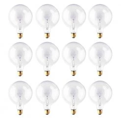 40-Watt G40 Clear Dimmable Warm White Light Incandescent Light Bulb (12-Pack) by Bulbrite