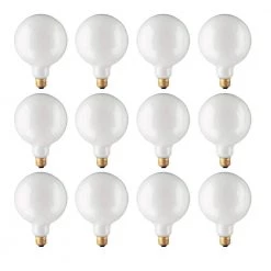100-Watt G40 White Dimmable Warm White Light Incandescent Light Bulb (12-Pack) by Bulbrite
