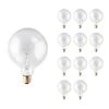 60-Watt G40 Clear Dimmable Warm White Light Incandescent Light Bulb (12-Pack) by Bulbrite -Deals Bulbrite Store bulbrite incandescent light bulbs 861133 64 1000