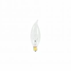 25-Watt CA10 Clear Dimmable (E12) Candelabra Screw Base Warm White Light Incandescent Light Bulb, 2700K (50-Pack) by Bulbrite