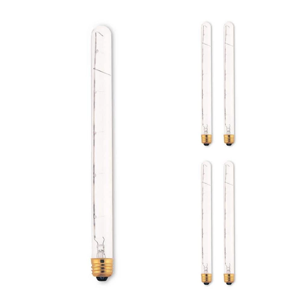 75-Watt T8 Incandescent Light Bulb Medium Base (E26) Clear 2700K (5-Pack) by Bulbrite 3 75-Watt T8 Incandescent Light Bulb Medium Base (E26) Clear 2700K (5-Pack) by Bulbrite