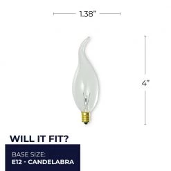 25-Watt CA11 Clear Dimmable (E12) Candelabra Screw Base Warm White Light Incandescent Light Bulb,2700K (14-Pack) by Bulbrite -Deals Bulbrite Store bulbrite incandescent light bulbs 861162 76 1000