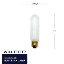 60-Watt T10 Frost Dimmable Warm White Light Incandescent Light Bulb (25-Pack) by Bulbrite -Deals Bulbrite Store bulbrite incandescent light bulbs 861212 76 1000
