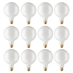 40-Watt G40 White Dimmable Warm White Light Incandescent Light Bulb (12-Pack) by Bulbrite